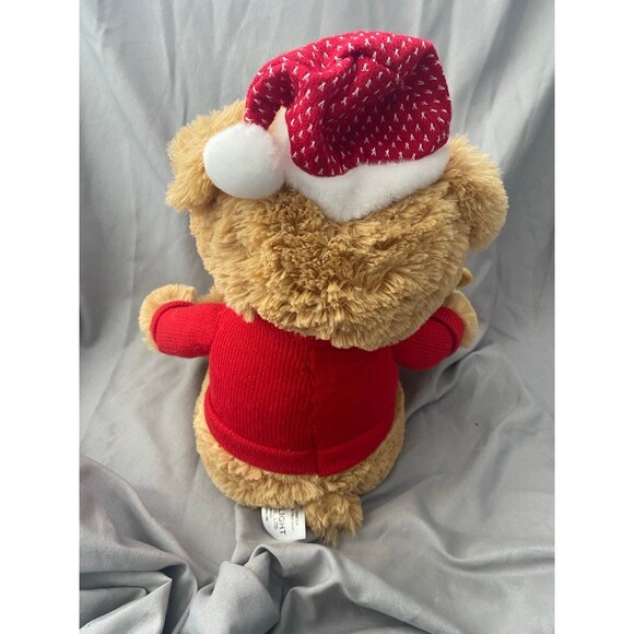 Home Accents Christmas 12 in. Animated Sitting Storytelling Bear and Baby - Picture 5 of 10